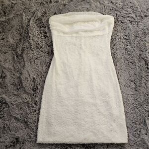 The Vintage Shop White Strapless Dress Small